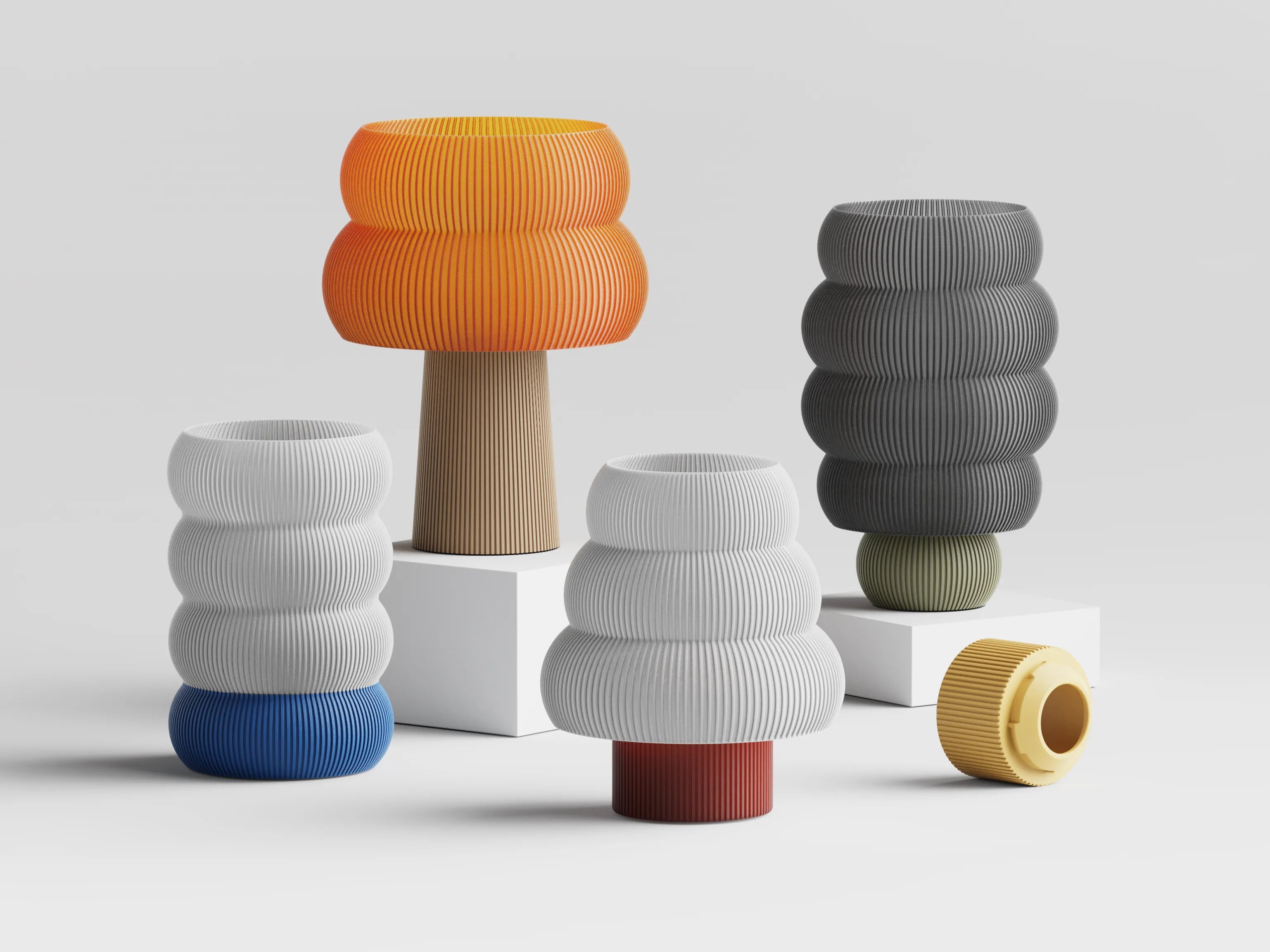 Lámparas 3D, Decoración Moderna y Accesorios Impresos en 3D